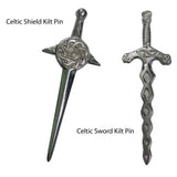 Celtic Shield Kilt Pin-Celtic Sword Kilt Pin