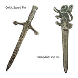 Celtic Sword Pin-Rampant Lion Pin